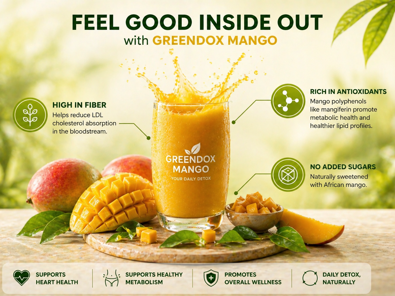 Greendox Mango regulates a healthy body
